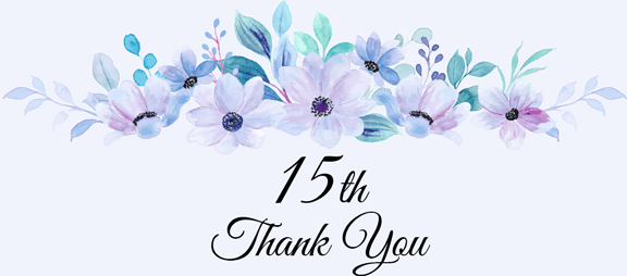 15th Thank you